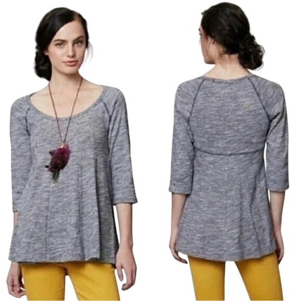 Anthropologie Deletta Blue Swing Blouse